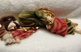 San Giuseppe dormiente in resina. CM 29 H 6