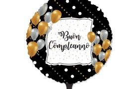Palloncino mylar per compleanno, idoneo per gonfiaggio ad elio. CM 45