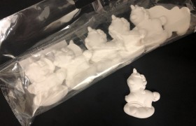 Set 12 gessi forma unicorno. CM 4
