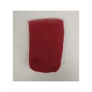 Sacchetto juta naturale ROSSO con base soffietto. CM 11x16 MADE IN ITALY