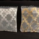 Sacchetto tulle con ricami oro e argento. CM 11x13 MADE IN ITALY