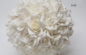 Sfera fiori lattice da appendere. Diam. 40
