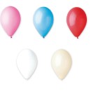 Set 100 palloncini in lattice, colori a scelta, adatti per gonfiaggio ad elio o ad aria. CM 26