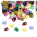 Set 15 GR coriandoli forma numeri in plastica decorativi.