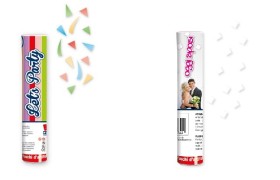 Cannon sparacoriandoli popper da interno. COLORATO:gittata 3 MT, BIANCO: gittata 8 MT. CM 21
