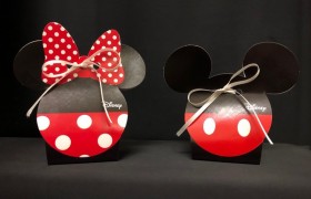Scatola cartoncino Disney, Topolino o Minnie. CM 5.5x4 H 10