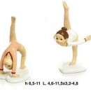 Ginnaste in resina, ass. 4. CM 7 H 10 circa