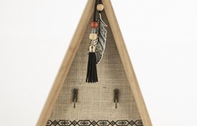 Appendino in legno portachiavi indian. CM 35