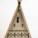 Appendino in legno portachiavi indian. CM 35