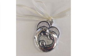 Appendino immagine sacra resina silver. CM 5