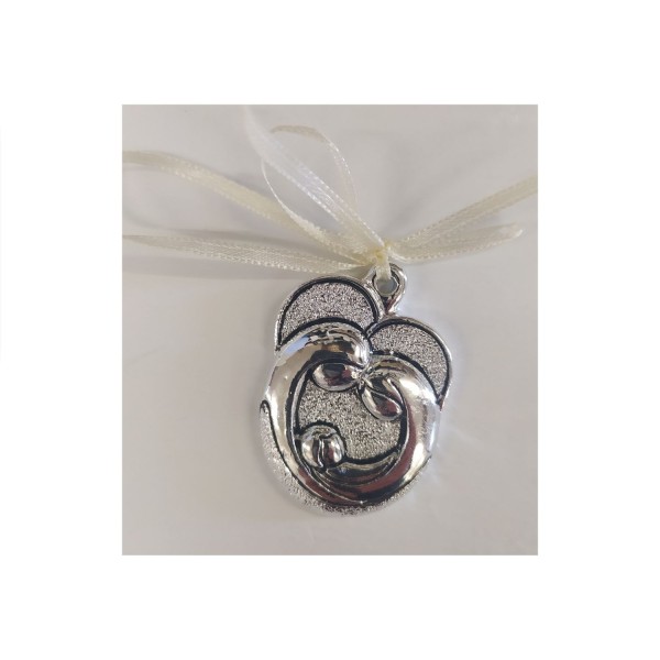 Appendino immagine sacra resina silver. CM 5
