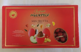Confetto cioccomandorla gusti frutta colore rosso. KG 1