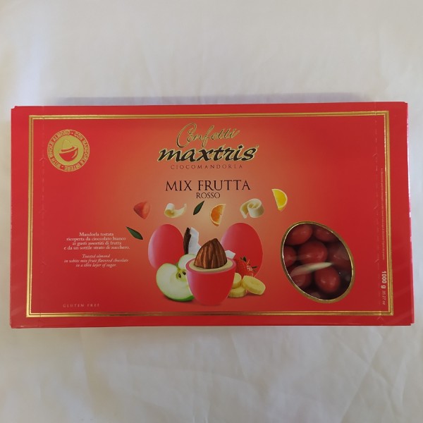 Confetto cioccomandorla gusti frutta colore rosso. KG 1