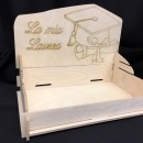 Vassoio legno incastro con incisione laser. CM 40x25