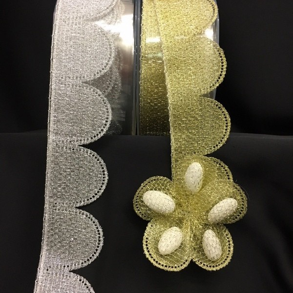 Nastro portaconfetti lurex oro o argento. MM 50 MT 25 - Ca. 95 confezioni