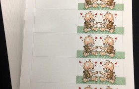 Set 200 bigliettini per bomboniere