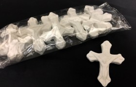 Set 10 croci gesso. CM 3x3.5