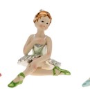 Ballerina resina con vestito colori metallizzati. Ass. 3 H 7