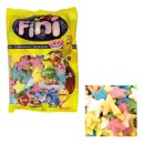 Caramelle gommose ricoperte di zucchero forma stelle colorate. KG 1 SENZA GLUTINE