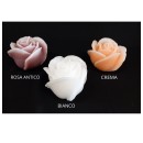 Bocciolo candela cera forma rosa. H 9 Diam. 12