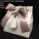 Scatola cartoncino avorio. Base CM 10.5x7 - Parte Contenitiva H 8