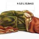 San Giuseppe dormiente in resina. CM 12.8x4.5 H 3.2