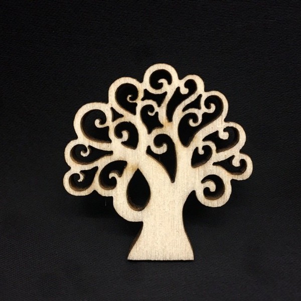Albero in legno da applicazione. CM 4x4