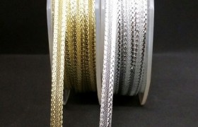 Nastro lame oro o argento. MM 3 MT 25