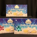 Confetti cioccolato bianco a forma di stella, colori perlati. GR 500 (120 PZ.)