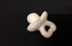 Ciuccio porcellana da applicazione. CM 3.5