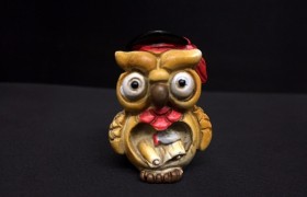 Gufo resina mignon. CM 3.5