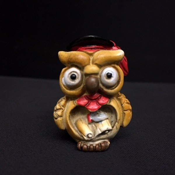 Gufo resina mignon. CM 3.5