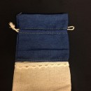 Sacchetto doppio tessuto tipo jeans. CM 10x15