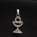 Ciondolo calice con strass. CM 3