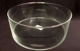 Vaso vetro rotondo Diam. 25 H 8