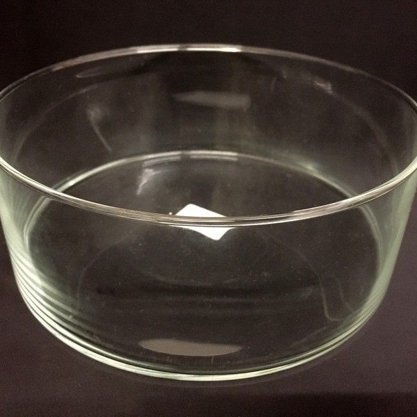 Vaso vetro rotondo Diam. 25 H 8