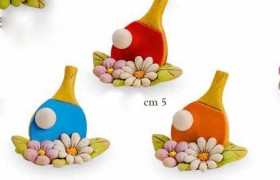 Racchetta ping pong in resina. CM 5