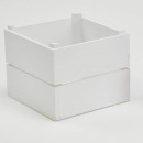 Cassetta legno bianca. CM 7x6 H 5