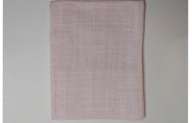 Sacchetto tela cotone grezzo colore rosa. CM 11x14
