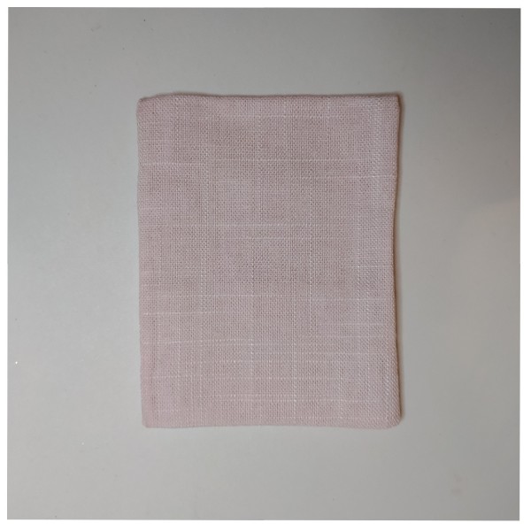 Sacchetto tela cotone grezzo colore rosa. CM 11x14