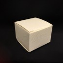 Scatola cartoncino astuccio  bianco seta CM 5x5 H 3