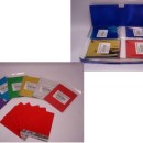 Set 6 buste colorate con adesivo. CM 19x15 Ass 6 colori