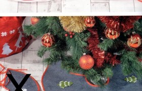 Copribase per albero di Natale. Ass 3 colori. Diam. CM 65