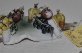 Mini pergamena ceramica con frutta