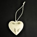 Cuore in metallo con sonaglio da appendere CM 4x4