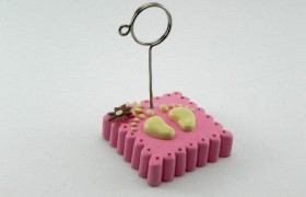 Memo clip in resina forma biscotto H 7