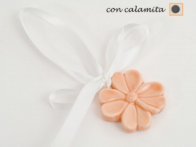 Appendino quadrifoglio ceramica con calamita CM 5x5