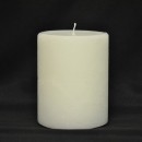 Moccolo cera bianco. H 10 DIAM.8