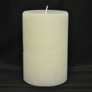 Moccolo cera bianco. H 15 Diam. 10