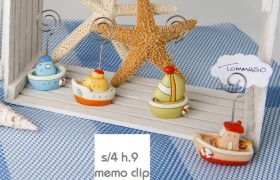Navi resina con memo clip ass.4 H 9